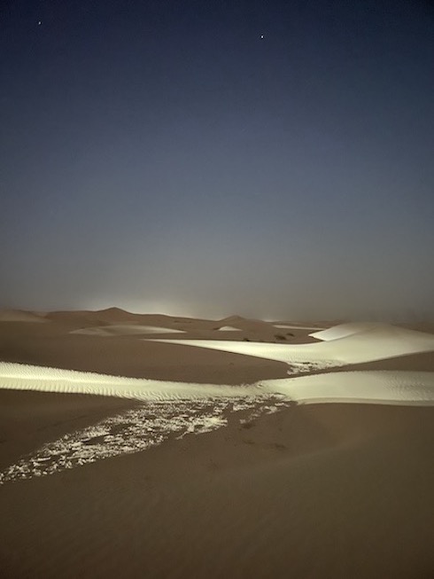 Desert at night